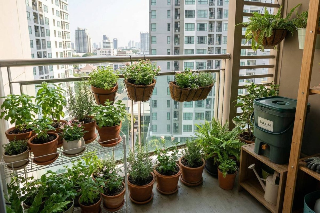 การจัดการเศษอาหารในคอนโดพื้นที่น้อย